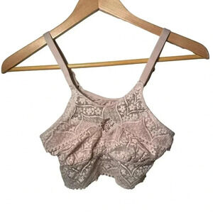 Aerie blush pink cut  out bralette XS